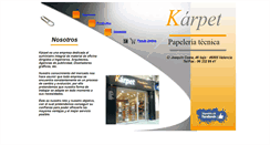 Desktop Screenshot of papeleriakarpet.com